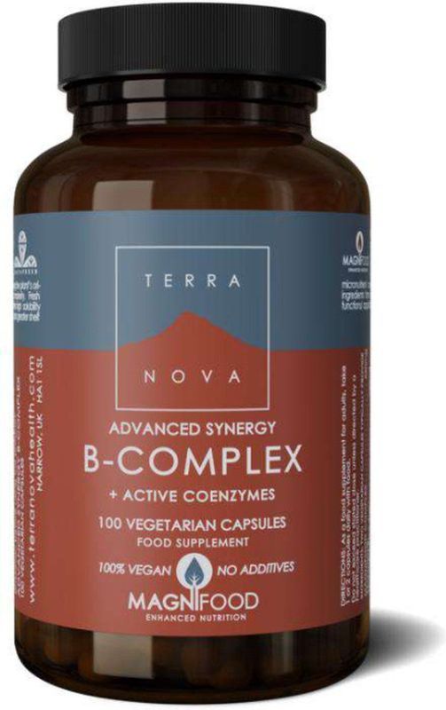 Terranova - Advanced Synergy B-Complex - Vitamine - Natuurlijke Vorm - 60 Capsules