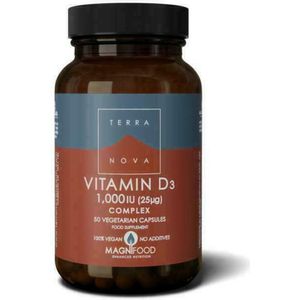 Terranova - Vitamine D3 - 1000IU - Vegan - Korstmos