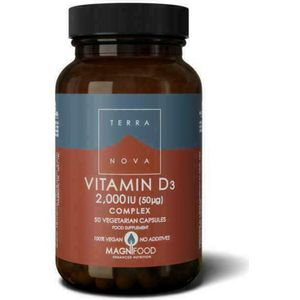 Terranova Vitamine D3 2000IU complex  50 Vegetarische capsules