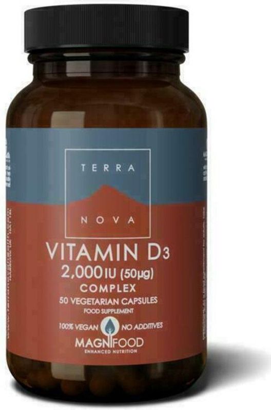 Vitamine D3 2000IU - Vegan - Korstmos - Zonder Vulstoffen