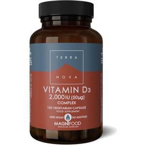 Terranova Vitamine D3 50 mcg complex 100 capsules