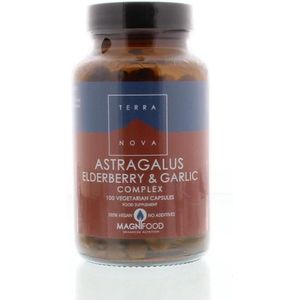 Terranova Astragalus elderberry & garlic complex 100 capsules