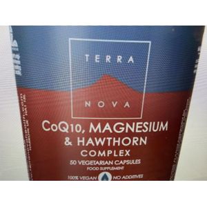 Terranova CoQ10, magnesium & hawthorn complex 50 vcaps