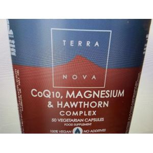 Terranova - CoQ10, Magnesium & Hawthorn Complex - Plantaardige Capsules