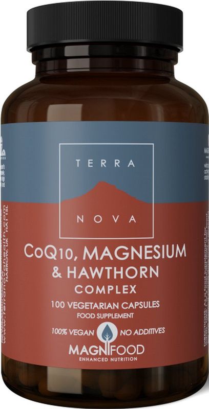 Terranova - CoQ10 Magnesium & Hawthorn Complex - Plantaardige Capsules - 60 Stuks