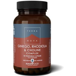 Terranova Ginkgo, rhodiola & choline complex 50 vcaps