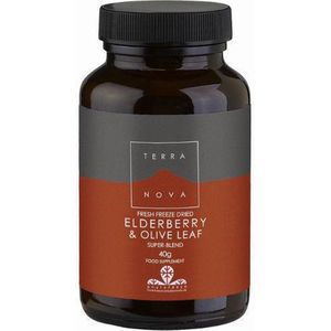 Terranova Elderberry & olive leaf blend Inhoud:40 gram