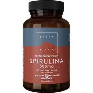 Terranova - Spirulina - 500 mg - 100 Capsules - Antioxidanten
