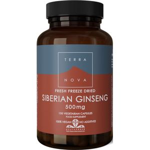 Siberian Ginseng - Capsules - 500 mg - Plantaardig - Biologisch