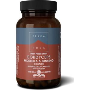 Terranova Cordyceps rhodiola & ginseng 50 vcaps