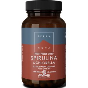 Terranova Spirulina & chlorella complex  50 Vegetarische capsules