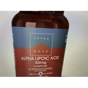 Terranova Alpha lipoic acid 300 mg complex Inhoud:50 capsules