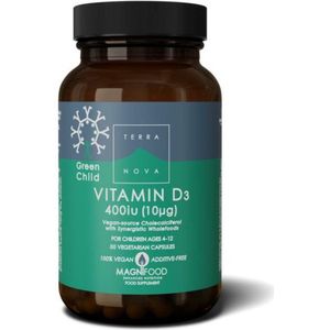 Terranova - Green Child - Vitamine D3 - 400 IU - 50 Capsules