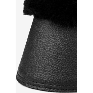 Le Mieux WrapRound Lambswool Over Reach Boots - Black/Natural - Maat M