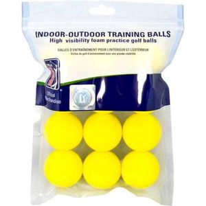 PGA-Tour - Golf accessoires - Trainingsbal - Speciaal voor thuis oefenen - Foam golfballen - Geen impact - Wit - 2 stuks