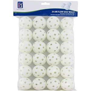 PGA Tour Air Flow Golfballen, wit, 24 stuks