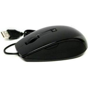 Dell optische USB-lasermuis, 6 toetsen, zwart, tot 1600 DPI, selecteerbare 400 DPI tot 1600 DPI, Dell P/N artikelnummers: F994G, J661D,