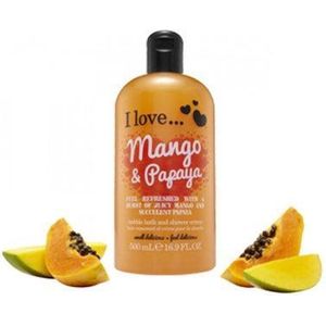 I Love Cosmetics - Bath & Shower Crème - Mango & Papaya - 500 ml