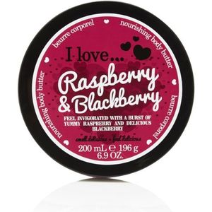 I LOVE - Raspberry & Blackberry - Bodybutter - 200ml - Natuurlijke Ingrediënten