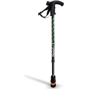 Wandelstok met Derby handvat - zwart