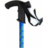 Antishock Wandelstok Blauw Derby Handvat