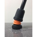 Flexyfoot stokdop  - 25 mm zwart