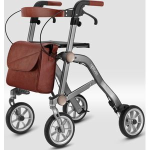 Trive Lichtgewicht Rollator - Dubbel Opvouwbaar - Grijs