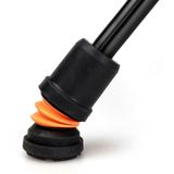 Wandelstok met ovalen handvat - oranje