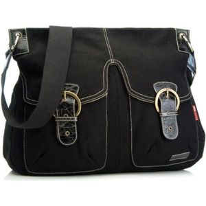 Storksak Luiertas Jess 40x32x16cm - Zwart