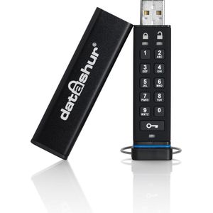 iStorage datAshur - USB-stick - 16 GB - Cijfercode - Zwart