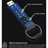 iStorage datAshur Pro USB flash drive USB Type-A 3.2 Gen 1 (3.1 Gen 1) Blauw