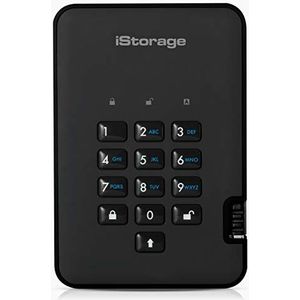 iStorage diskAshur2 SSD - Externe Harde Schijf - 512GB - Cijfercode - Zwart