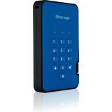 iStorage diskAshur 2 externe harde schijf 500 GB 5400 RPM USB Type-A 3.2 Gen 1 (3.1 Gen 1) Blauw