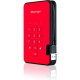 iStorage diskAshur 2 externe harde schijf 500 GB 5400 RPM USB Type-A 3.2 Gen 1 (3.1 Gen 1) Rood