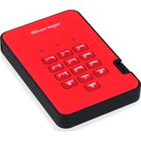 iStorage diskAshur 2 externe harde schijf 500 GB 5400 RPM USB Type-A 3.2 Gen 1 (3.1 Gen 1) Rood