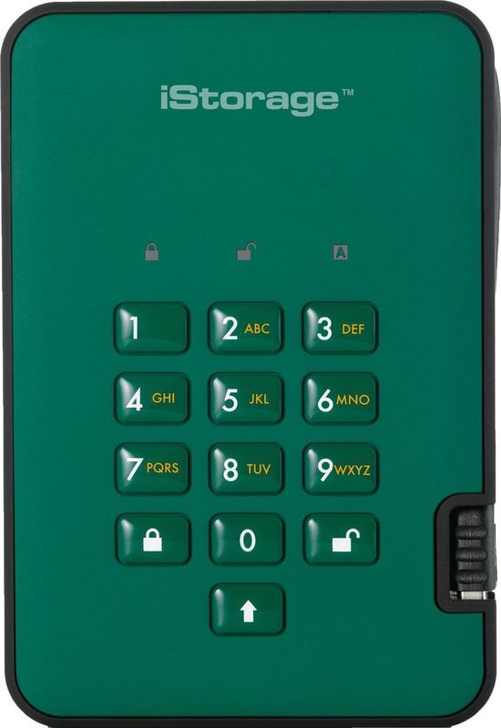 iStorage diskAshur 2 externe harde schijf 500 GB Groen