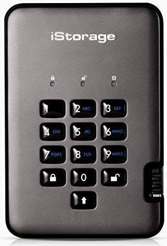 iStorage diskAshur PRO2 HDD 2 TB - Veilige harde schijf - FIPS Level 2 gecertificeerd - Beveiligd met een wachtwoord - Stof-/waterbestendig
