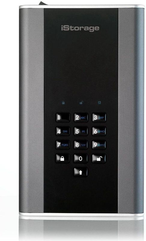 iStorage diskAshur DT2 - Externe Harde Schijf - 6 TB - Zwart