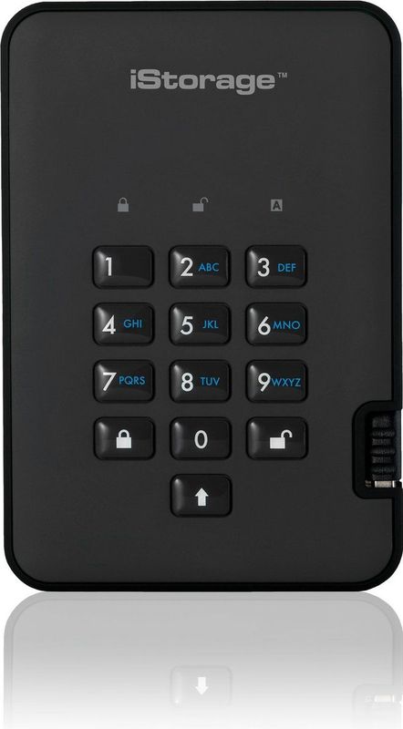 iStorage diskAshur 2 - Externe Harde Schijf - 5000GB - Cijfercode - Zwart