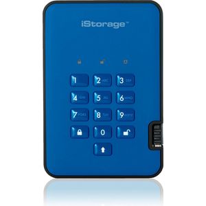 iStorage diskAshur 2 externe harde schijf 4 TB Blauw