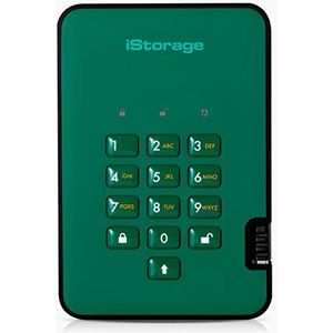 iStorage diskAshur2 HDD 3 TB Secure Portable Hard Drive Password Protected Dust/Water-Resistant Hardware Encryption
