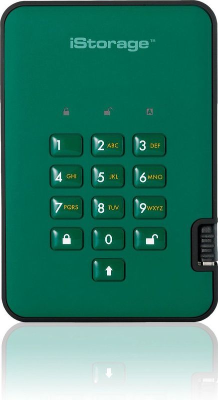 iStorage diskAshur 2 externe harde schijf 4 TB Groen