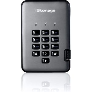 iStorage diskAshur PRO2 HDD 4 TB - Veilige harde schijf - FIPS Level 2 gecertificeerd - Beveiligd met een wachtwoord - Stof-/waterbestendig