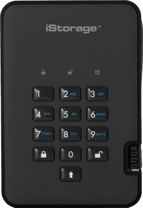 iStorage diskAshur2 SSD - Externe Harde Schijf - 4 TB - Zwart