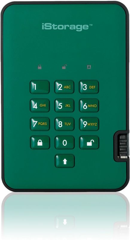 iStorage - diskAshur² - Externe SSD - Groen - 4 TB