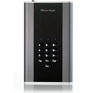 iStorage diskAshur DT 2 externe harde schijf 12 TB USB Type-A 3.2 Gen 1 (3.1 Gen 1) Zwart