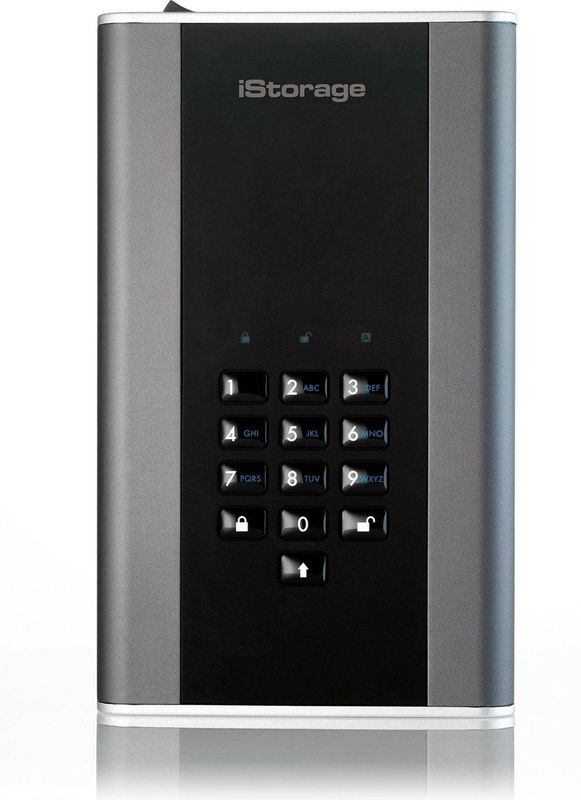 iStorage diskAshur DT 2 externe harde schijf 12 TB USB Type-A 3.2 Gen 1 (3.1 Gen 1) Zwart