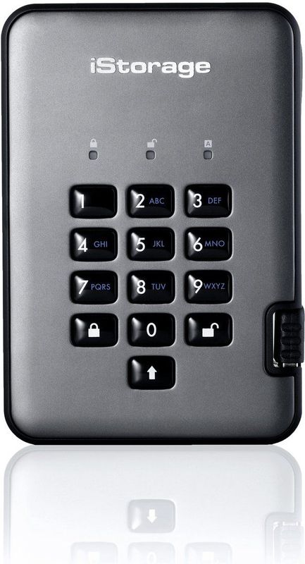 iStorage DiskAshur Pro2 externe harde schijf 5 TB Grijs