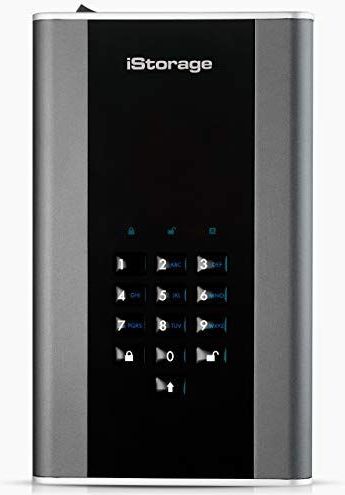 iStorage DiskAshur DT2 externe harde schijf 14 TB Zwart, Grijs