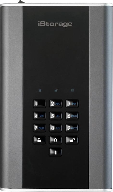 iStorage diskAshur DT2 - Externe Harde Schijf - 16 TB - Zwart